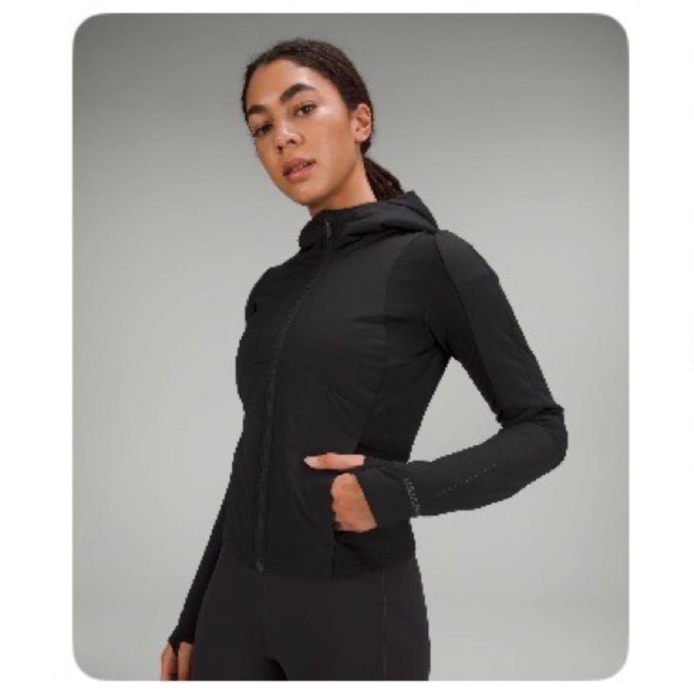 Lululemon Black Push Your Pace Jacket size 8